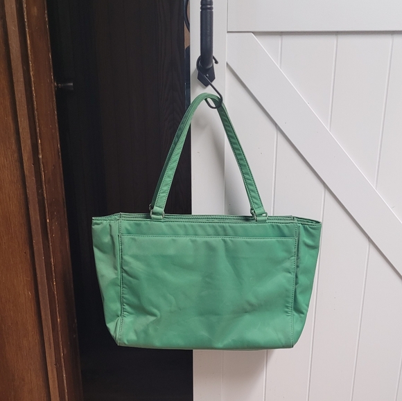 Vintage Kate Spade Nylon Green Shoulder Bag - Picture 6 of 10